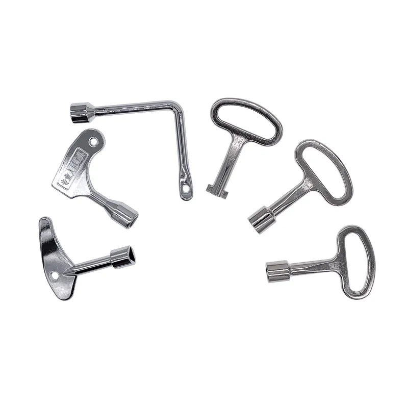 Llave triangular Cerradura cuadrada Cerradura de perfil aéreo que se aplica a entrenar Llave de puerta de gabinete y ascensor ferroviario de alta velocidad