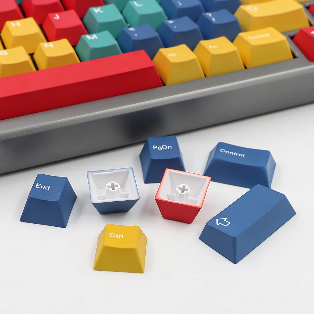 Paneles de GMK-KEY, juego de teclas pbt de perfil para interruptores Cherry MX dz60 Gk61 sk61 TKL87, tapa de tecla de sublimación de tinte, 133 teclas - imagen 2
