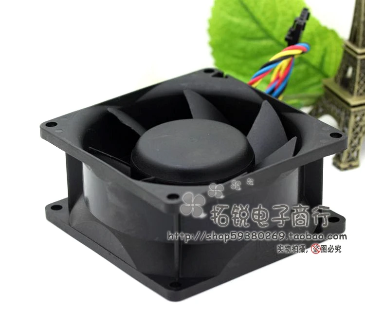 Ventilador de servidor SUNON PMD1208PMB1-A, 8038, 8cm, 12V, 9,1 W, cuatro cables, PWM - imagen 4