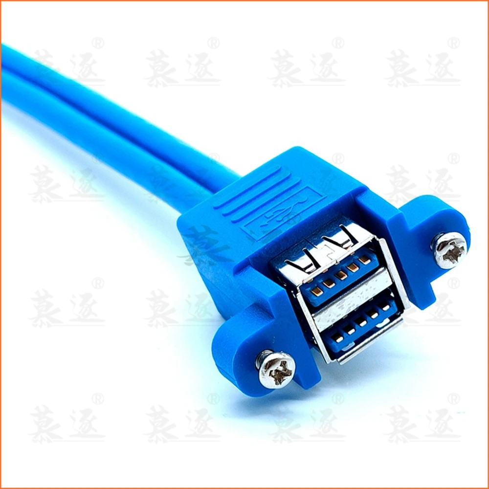 Cable de extensión USB3.0 macho a hembra con orificio para tornillo, cable de extensión USB3.0 de doble capa que se puede fijar - imagen 4