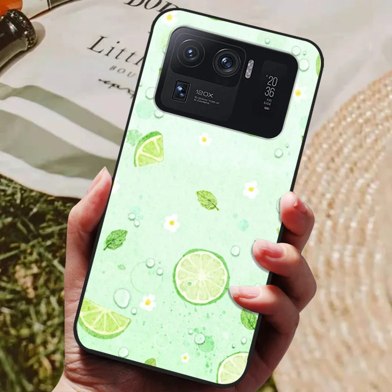 Funda trasera de silicona para Xiaomi Mi 11 Ultra, carcasa suave de lujo para Mi 11 Ultra - imagen 2