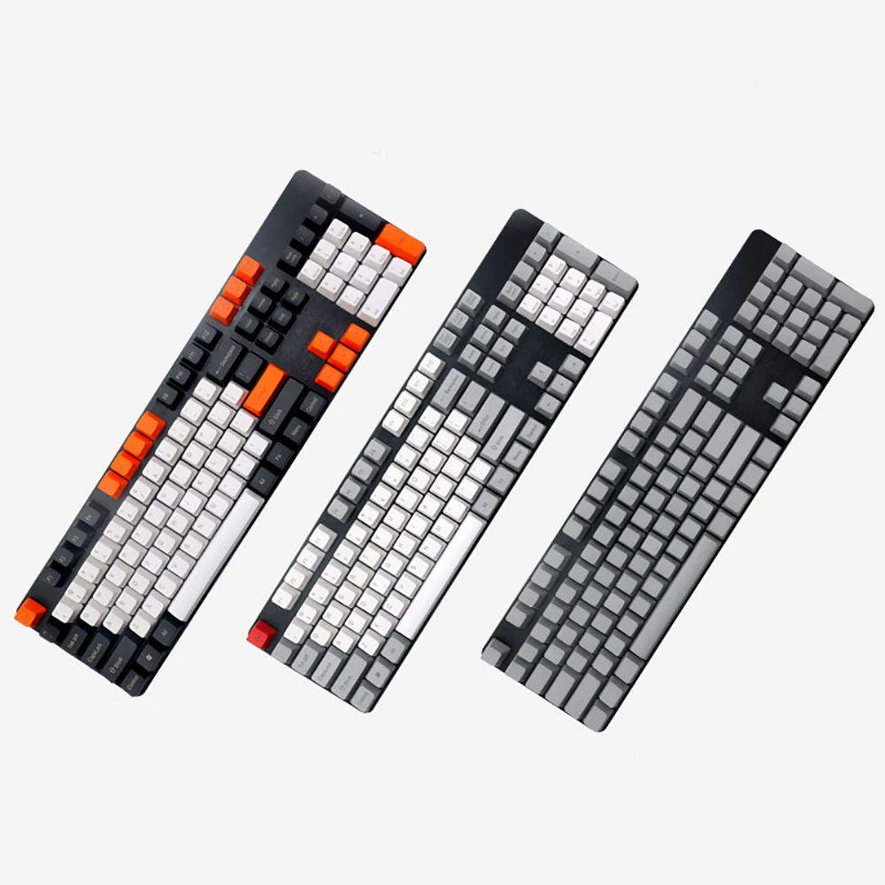 Teclado mecánico PBT de 108 teclas, perfil OEM, impresión lateral superior, tiza de carbono, GK61, Anne Pro 2, Jazz, NOPPOO, IKBC, GANSS, RK, FICO - imagen 2