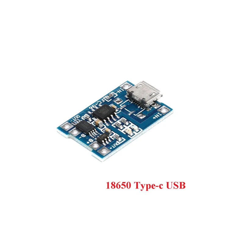 2 uds tipo c/Micro/Mini USB 5V 1A 18650 TP4056 módulo de cargador de batería de litio placa de carga con protección Dual 1A Li-ion - imagen 2