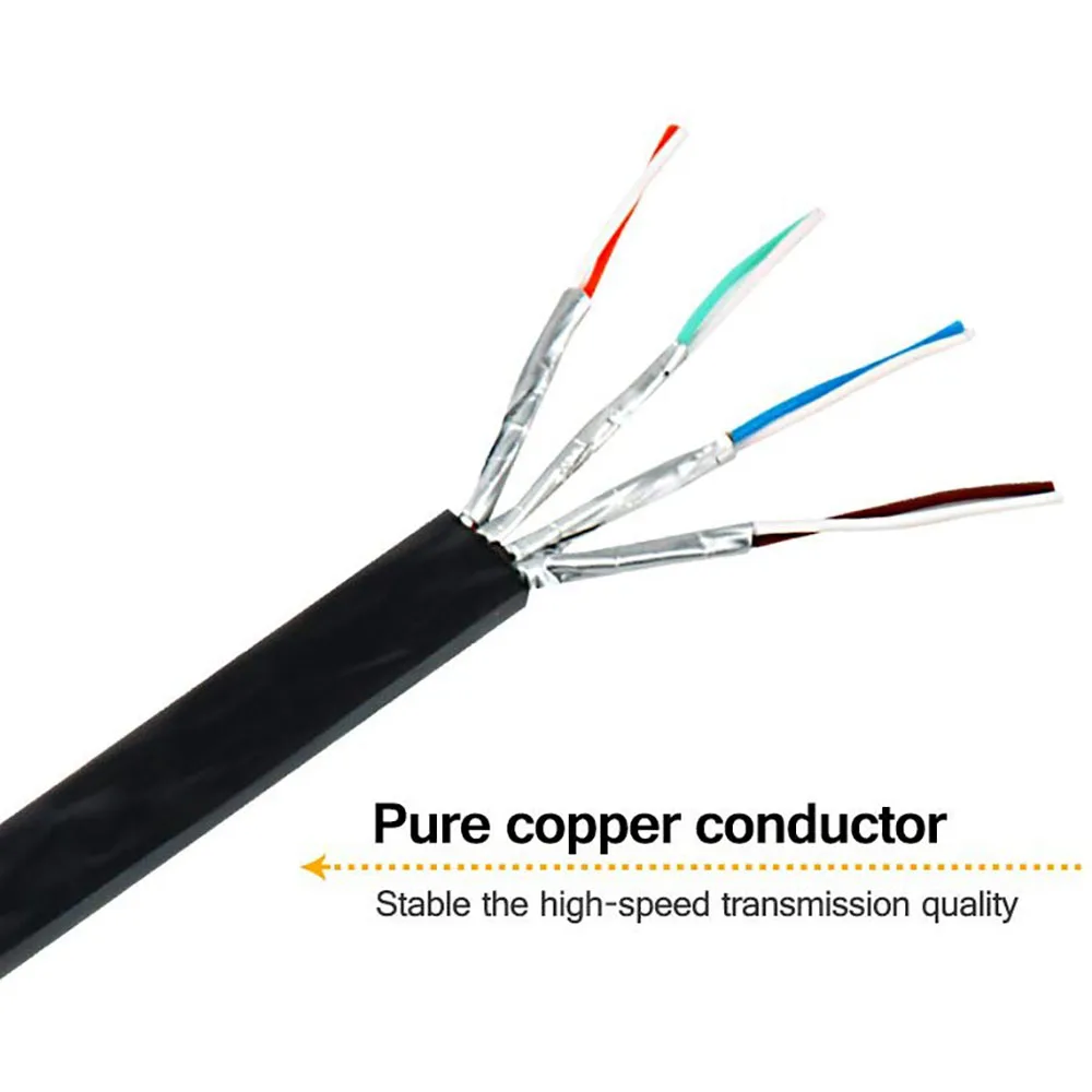 Cable de red Ethernet RJ45 blindado Cat 7, Cables de conexión Ethernet planos Cat7 para módem, enrutador, LAN, PC 1m 2m 3m 5m 10m 20m 30m - imagen 4