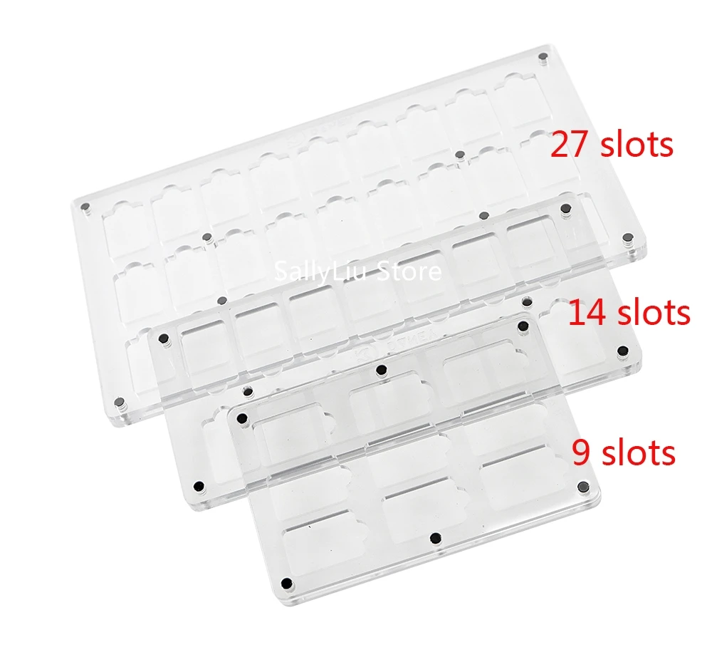 Estuche de almacenamiento de juegos para Nintendo switch, caja de cubierta de tarjeta magnética para switch lite, carcasa dura transparente acrílica para switch Oled