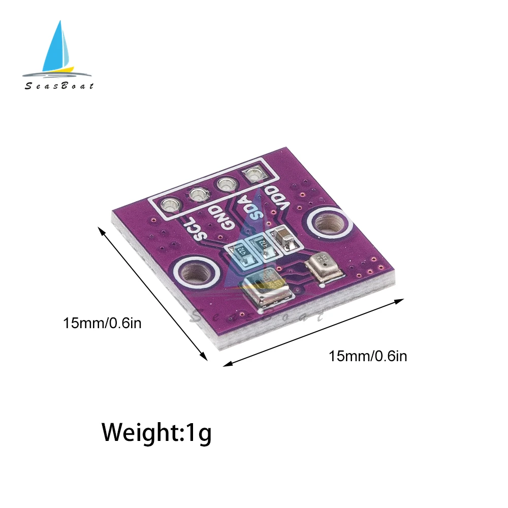 Sensor Digital de temperatura y humedad, dispositivo de alta precisión con interfaz I2C, AHT20 + BPM280, DC 2,0-5V, para Arduino - imagen 4