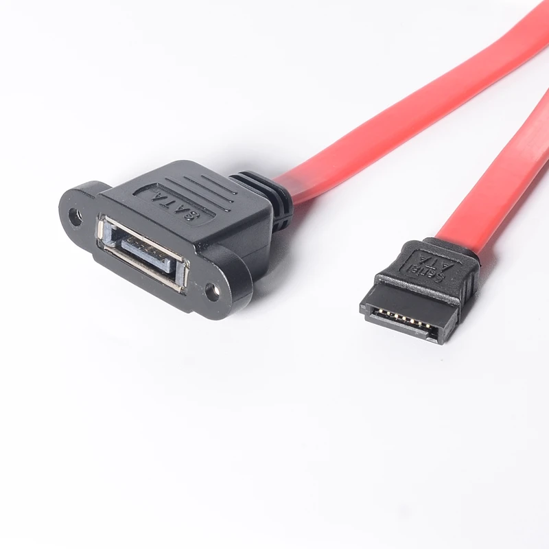 Deflector de carcasa de ordenador, Cable SATA interno de Serie ATA a adaptador de Cable SATA externo con soporte de puerto, 1 ud.