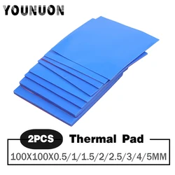 Almohadilla Térmica Silicona 100x100mm CPU GPU Conductiva