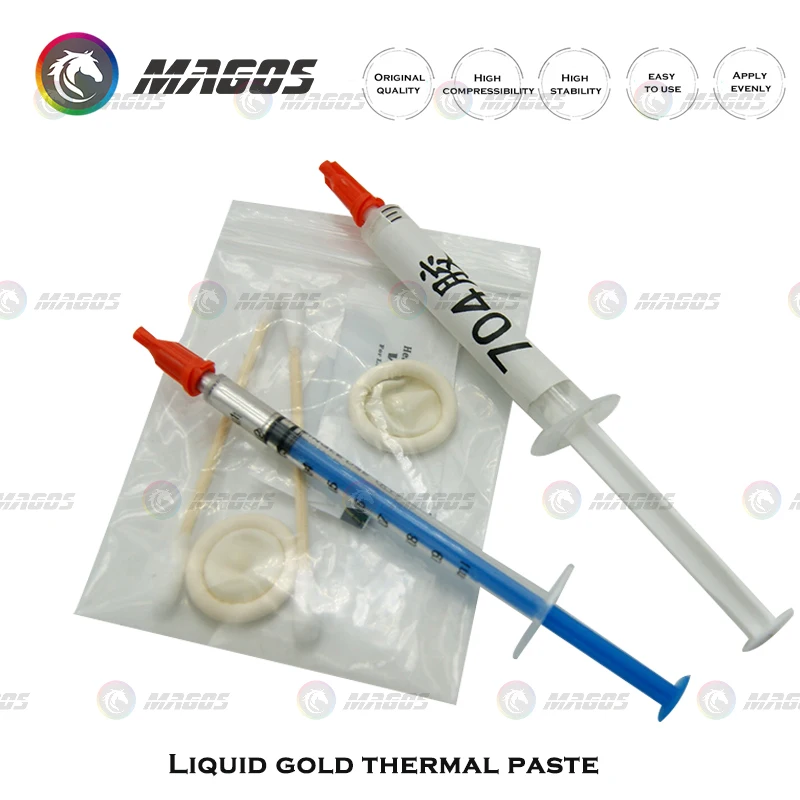 Pasta de disipador de calor de silicona de Metal líquido, 83 w/m-k, grasa para AMD, Intel, CPU, GPU, refrigeración de ordenador, disipador de calor compuesto VGA, 1g - imagen 5