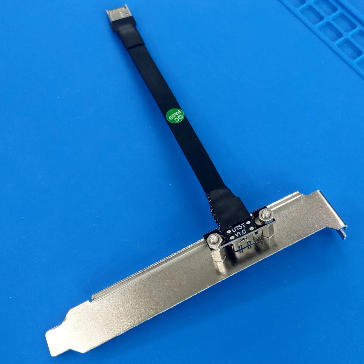 Cable de extensión suave plano USB3.1 con orificio para tornillo interfaz tipo C a tipo E placa base deflector de chasis trasero delantero ADT-Link - imagen 4