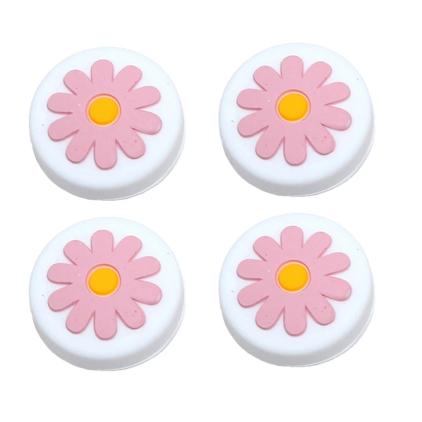 Empuñadura de pulgar con forma de Margarita para controlador de interruptor, cubierta de palanca de pulgar, tapas de Joystick para controlador Joycon, 4 Uds. - imagen 3