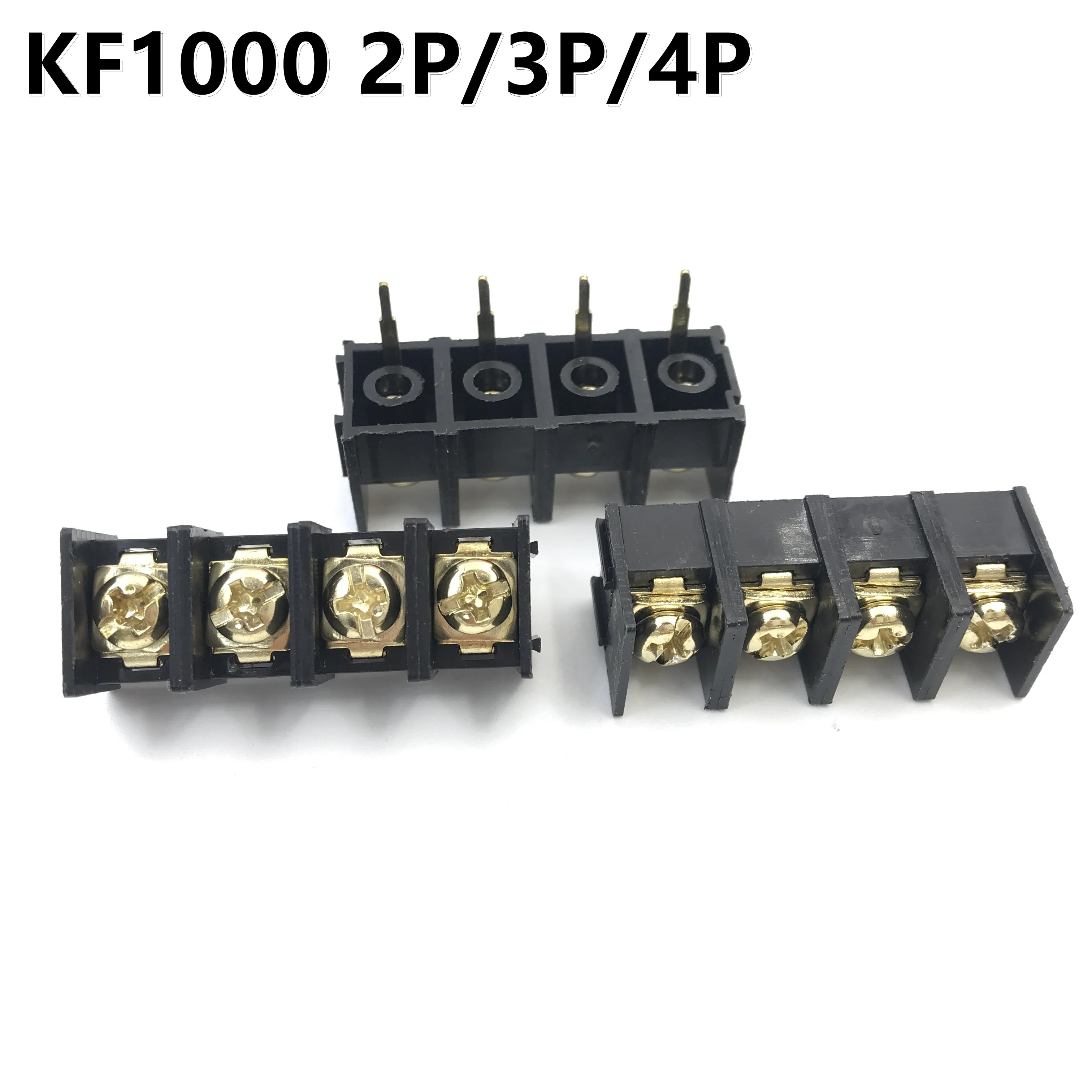 10 unids/lote KF1000 2P 3P 4P PCB tornillo bloque de terminales conector Pitch 10MM KF1000 2/3/4P se puede empalmar