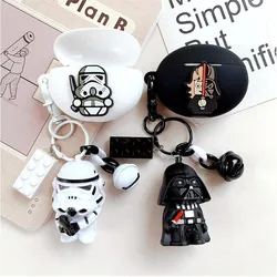 Funda de silicona Huawei FreeBuds 4i con llavero y dibujos animados