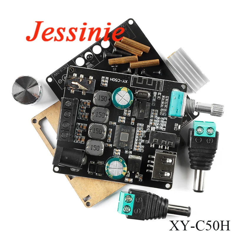 Amplificador DE POTENCIA Digital TPA3116, módulo de placa estéreo 50Wx2, Amplificador XY-C50L, compatible con Bluetooth 5,0, XY-C50H - imagen 3