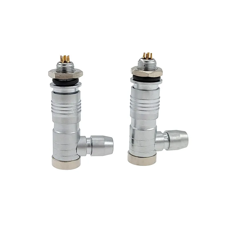 Enchufe pequeño de ángulo recto, Conector de 2/3/4/5 núcleos, interfaz Push-pull, XS6, IP65 - imagen 4