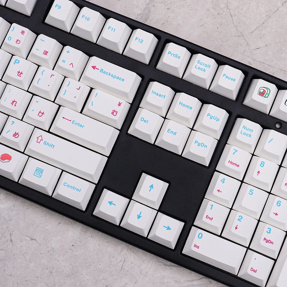 GMK Sushi TaiChi conjunto grande DYE-SUB PBT Keycap japonés personalizado personalidad cereza perfil Keycaps para teclado mecánico 61/64 - imagen 5