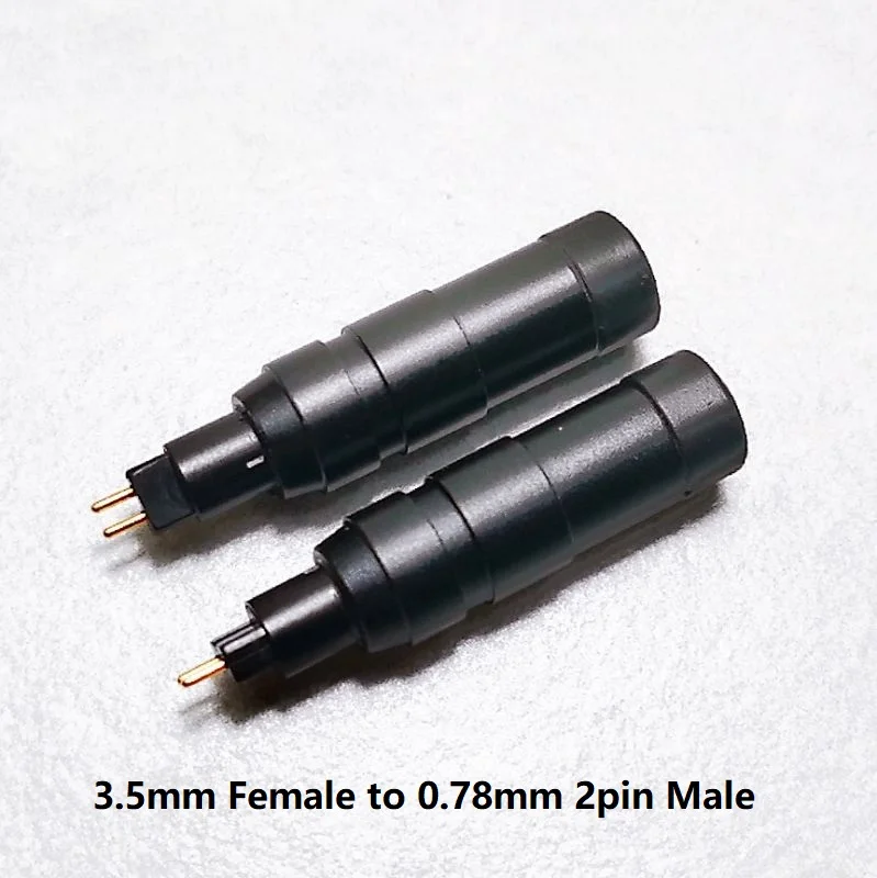 MMCX-Adaptador de Cable de enchufe de auriculares para IEM, accesorio para auriculares, 2 pines, 0,78mm, macho a 2,5mm, 3,5mm, hembra - imagen 2