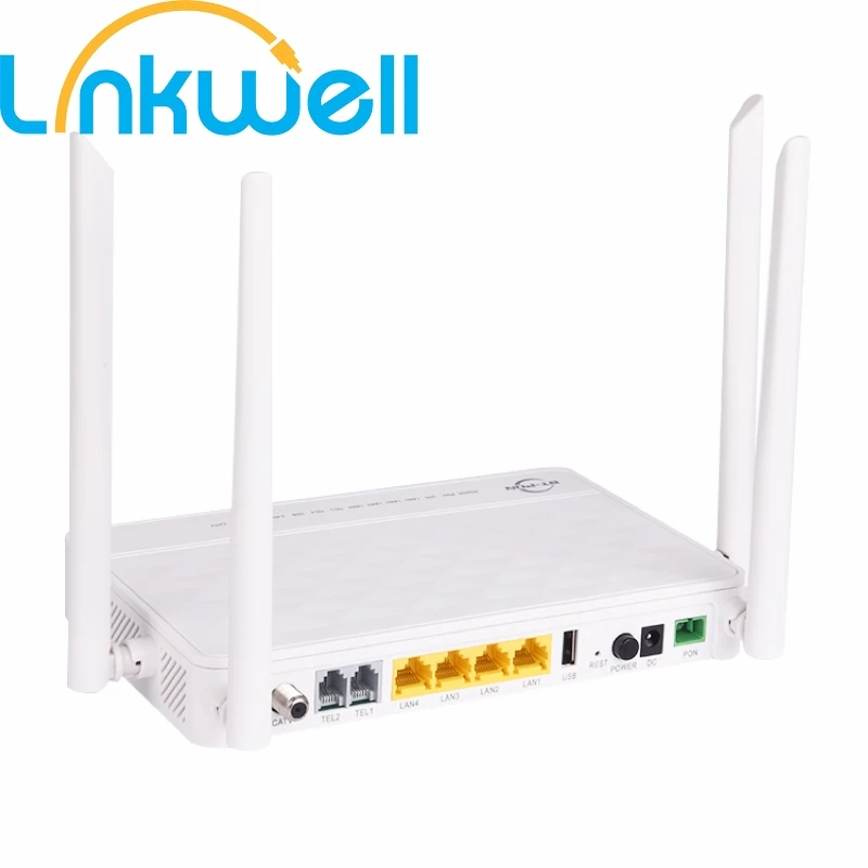 Router ONT GPON WiFi 5G – 4 Puertos Ethernet Fibra Óptica