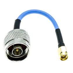 Cable Coaxial RG402 N Macho-SMA 50Ω Azul