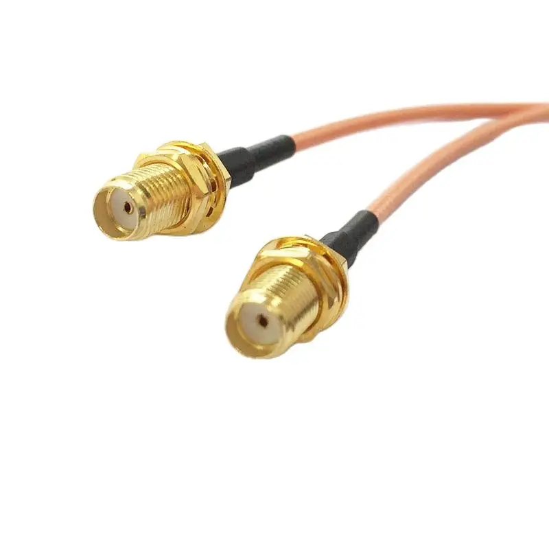 Conector macho RP SMA a 2X SMA hembra Jack tuerca tipo Y divisor combinador Cable Pigtail RG316 15CM/30CM/50CM para enrutador Wifi - imagen 3