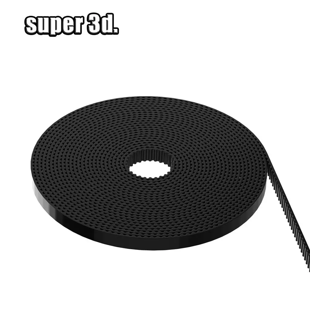 Correa de distribución abierta GT2 de 10m-50m, ancho de 6mm y 10mm, correa de PU GT2 con núcleo de acero, Correa sincrónica de goma 2GT, piezas de impresora 3D de Bajo polvo - imagen 4