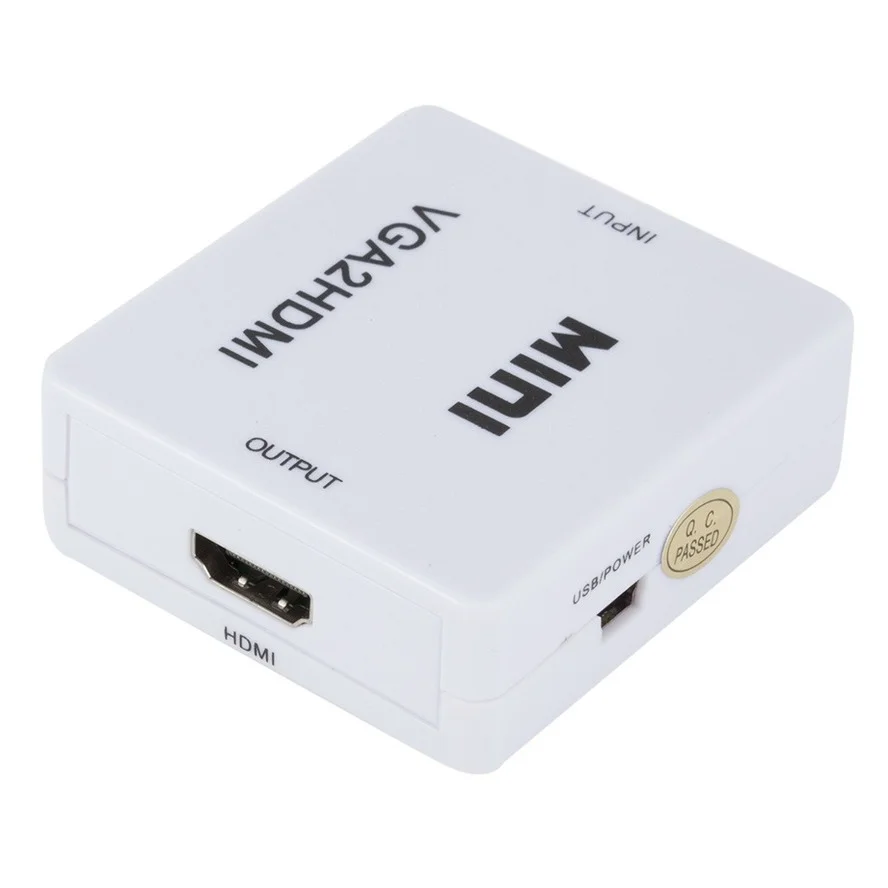 WVVMVV-convertidor Mini VGA a HDMI, Adaptador de Audio para Notebook de 1080P, PC, HDTV, proyector, TV, portátil - imagen 5