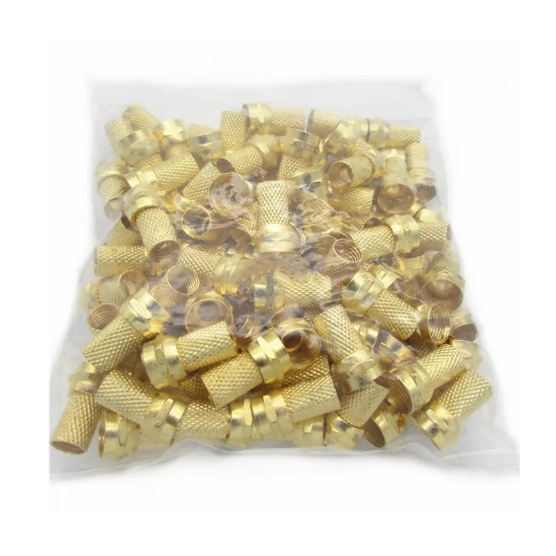 10 Uds 75-5 F conector tipo tornillo para antena de TV satélite RG60 Cable coaxial Twist-on diámetro mm dorado Imperial - imagen 3
