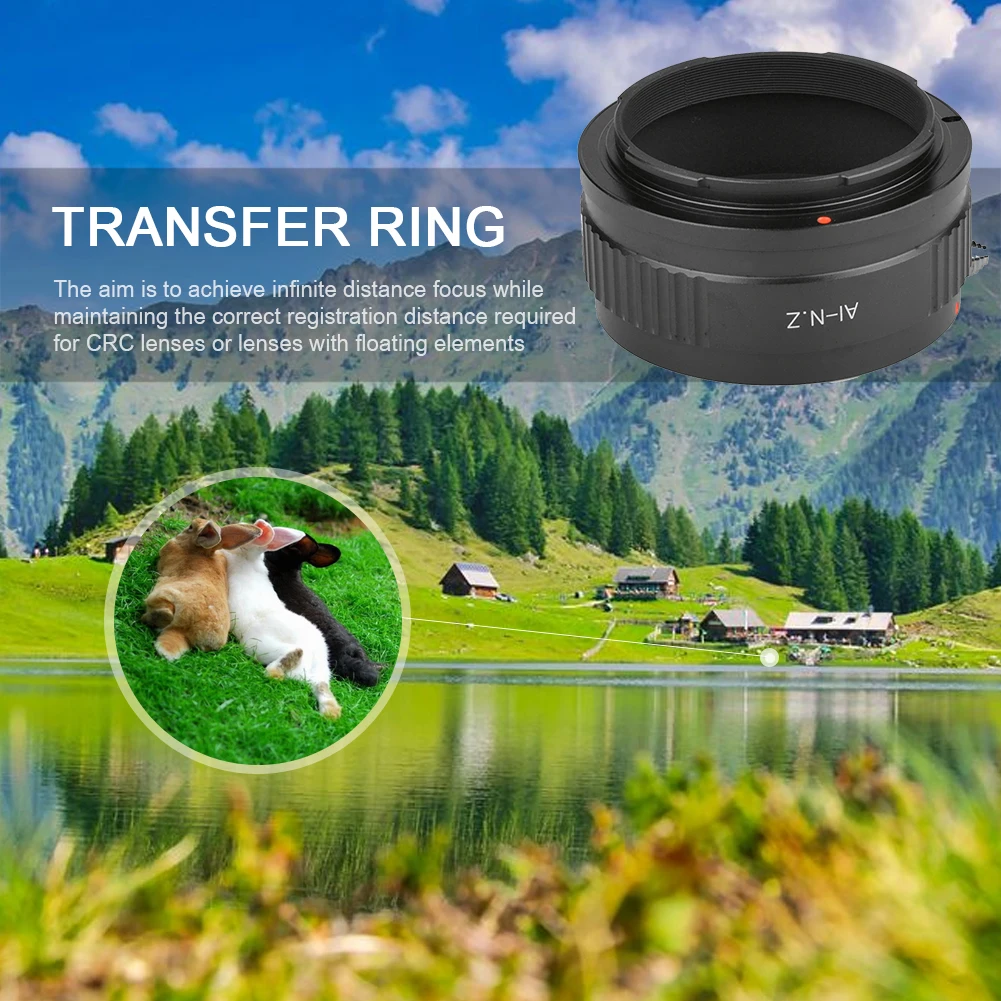 Anillo adaptador de lente de cámara AI/Z para Nikon F Z5 Z6 Z7, montaje de lente, adaptador óptico, piezas de convertidor de anillo - imagen 3
