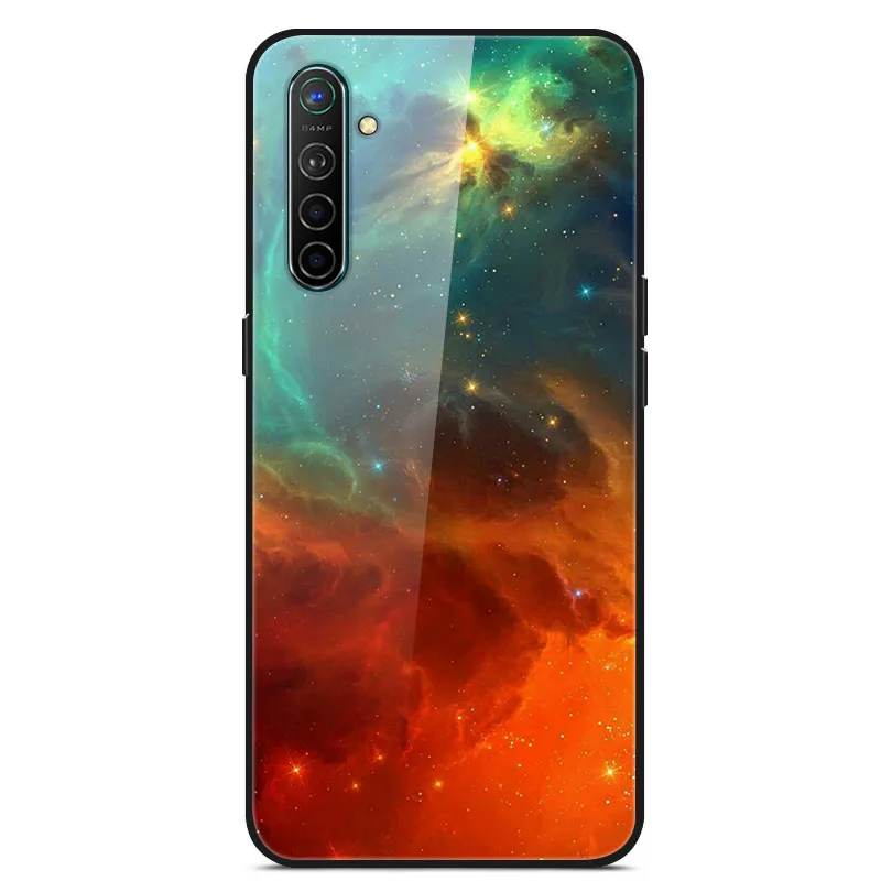 Para OPPO Realme XT Funda de vidrio templado Funda dura de parachoques suave para OPPO Realme 6 Pro Realme X2 XT Funda de teléfono Realme6 contraportada - imagen 4