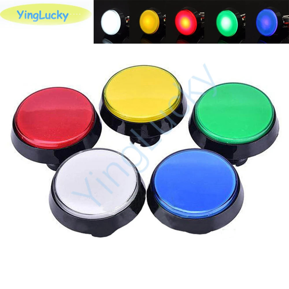 Botón Arcade LED 60mm – Luminoso para Máquina Recreativa