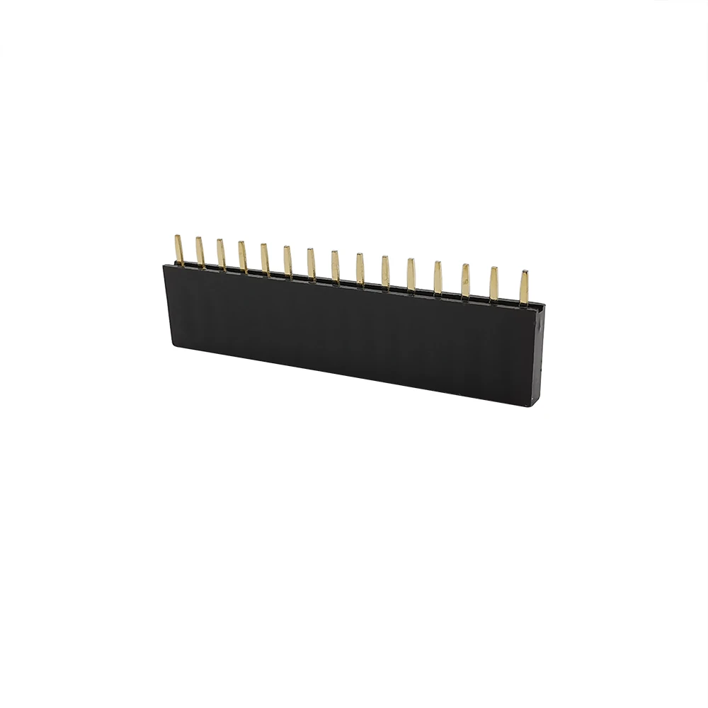 10 Uds 2,0mm hembra de una sola fila 1x2/3/4/5/6/7/8/10/20/40 conector de pines tira de paso de 2mm para Arduino PCB - imagen 3