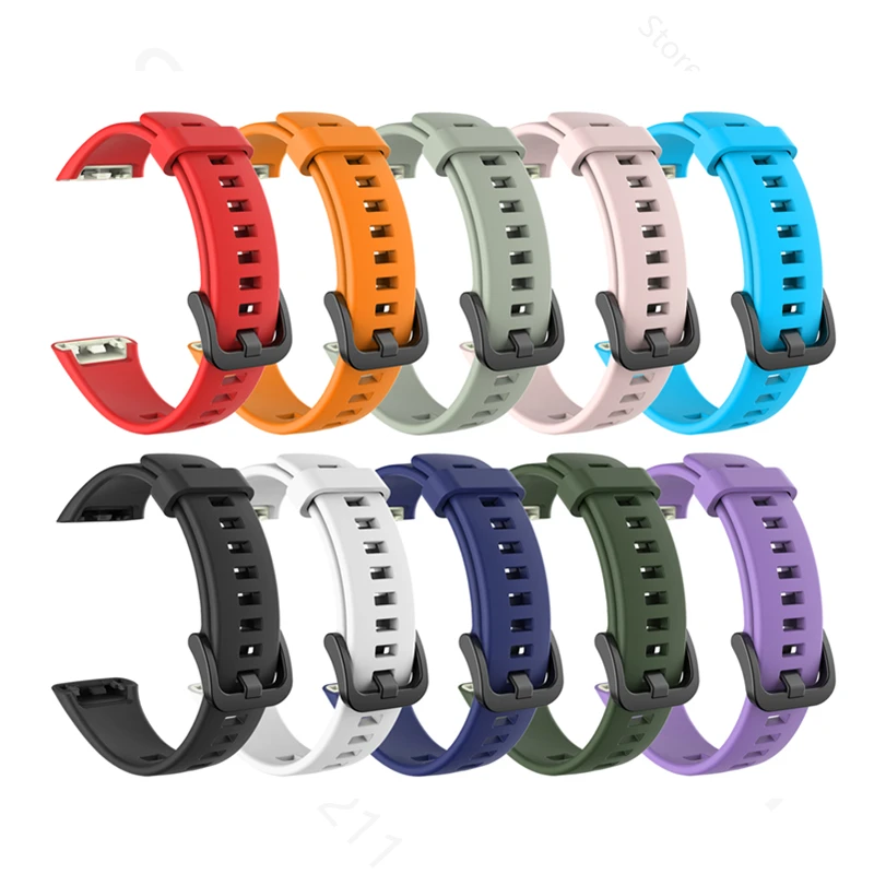 Correa de muñeca de silicona para Huawei Band 6/6 Pro, correa de reloj deportiva para reloj inteligente Honor Band 6, accesorios de pulsera con correa de repuesto - imagen 3