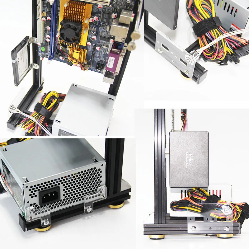Caja PC Aluminio Open Frame ATX Refrigeración Lateral