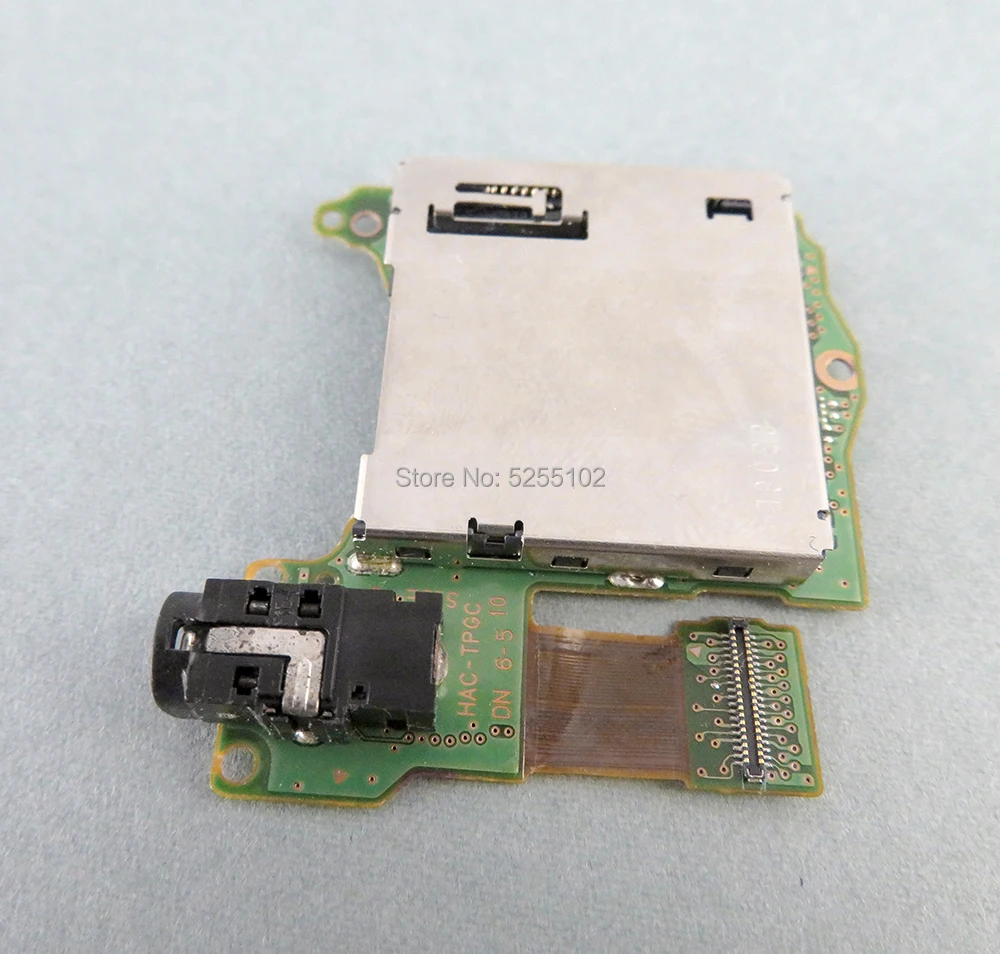 Reemplazo de 2 uds V1.0 V2.0 HAC-001(-01) ranura para tarjeta de juego con auriculares reemplazo de placa para auriculares para reparación de interruptor Nintendo - imagen 3
