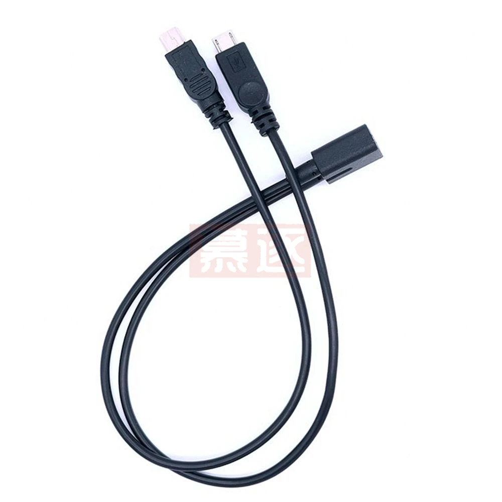 Cable divisor Mini USB 1 a 2, convertidor Micro USB macho de 5 pines hembra a macho, USB 2,0, Cable de carga de alta velocidad - imagen 4