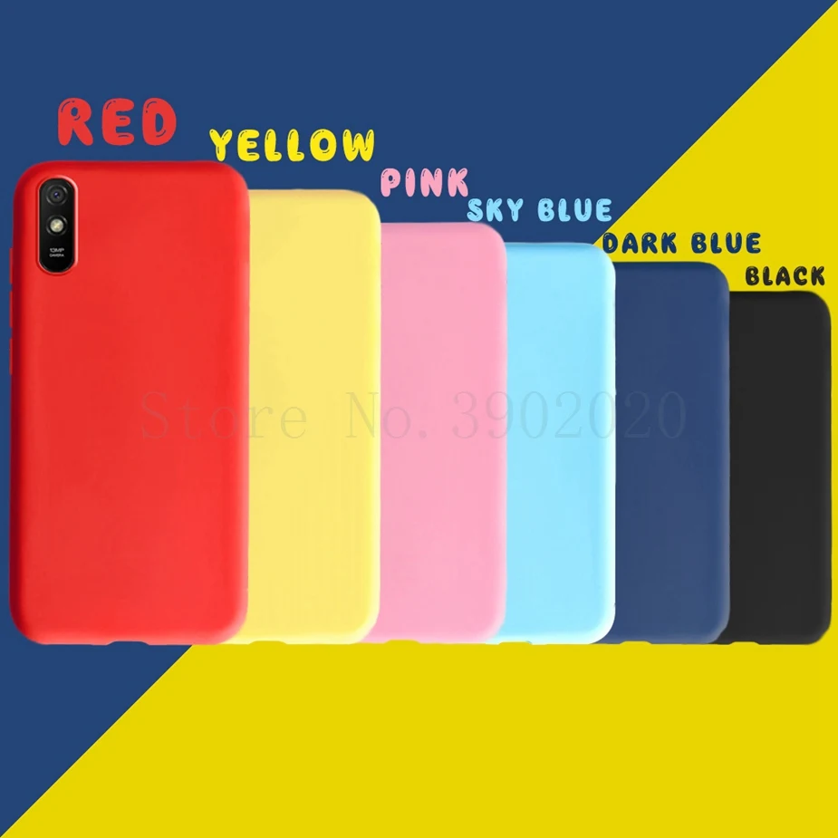Funda trasera de silicona para Xiaomi Redmi 9A, carcasa suave de TPU, 6,53 pulgadas - imagen 2