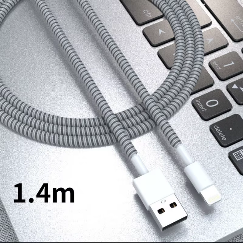Cable Protección USB Antirotura Teléfono Auriculares Bobinador