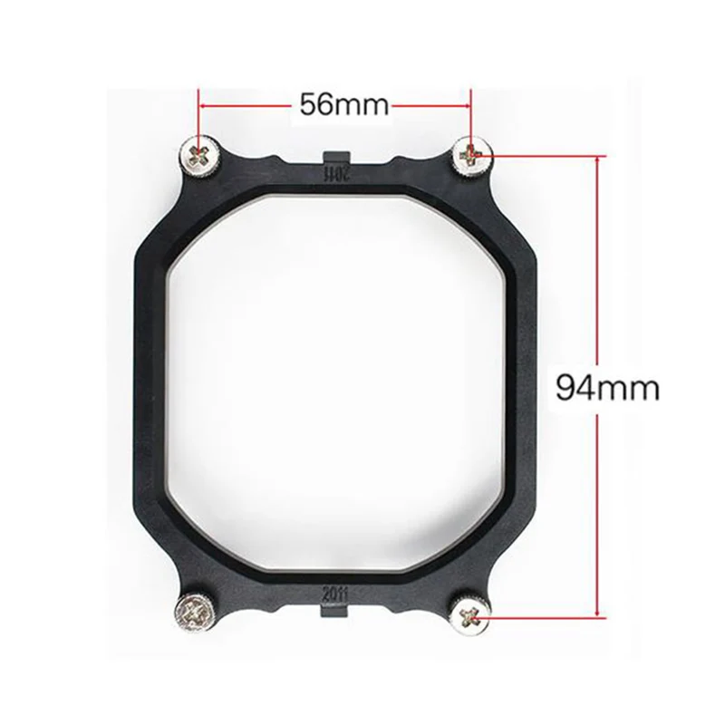 Soporte de ventilador de escritorio para enfriador de CPU, Base de soporte de disipador térmico para LGA 2011, enchufe cuadrado para x79 o máquina de servicio - imagen 2