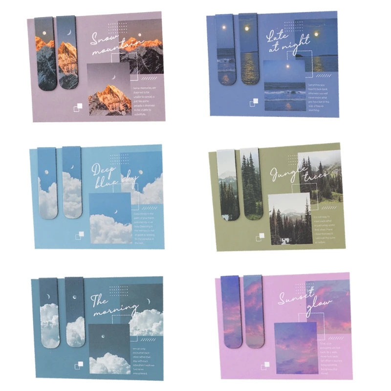 G5AA-Juego de 2 piezas, marcador de página magnético, regalo Ideal para estudiantes, mujeres, amantes de los libros, profesores - imagen 2