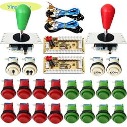 Kit Arcade 2 Jugadores – Joystick HAPP y Botón Selector