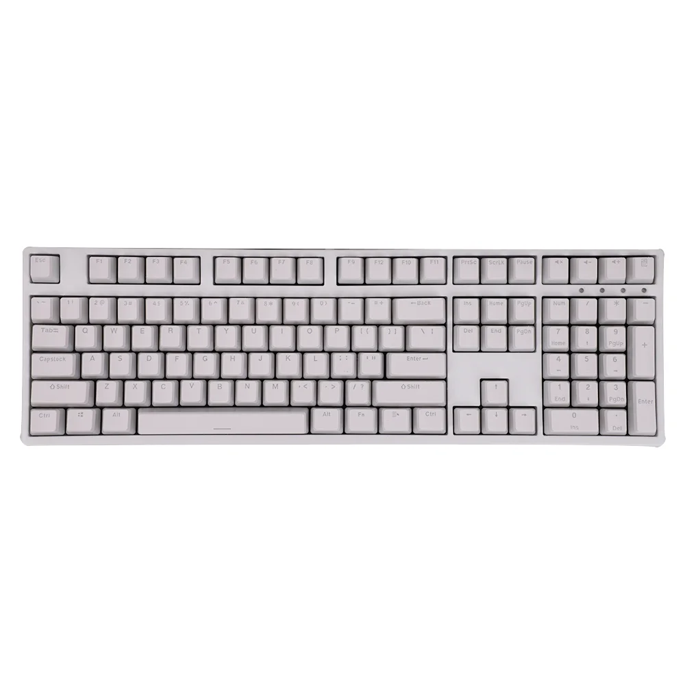 Pudding White Keycaps for Mechanical Keyboard PBT Transparent Backlight OEM Profile 108 Keys Anne Pro 2 Ajazz AKKO FUN60 Pro Mad - imagen 2