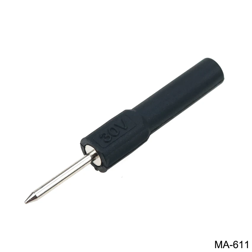 Conector Banana de latón de 4mm a 2mm, enchufe de punta de cabeza de Pin para prueba de multímetro - imagen 3