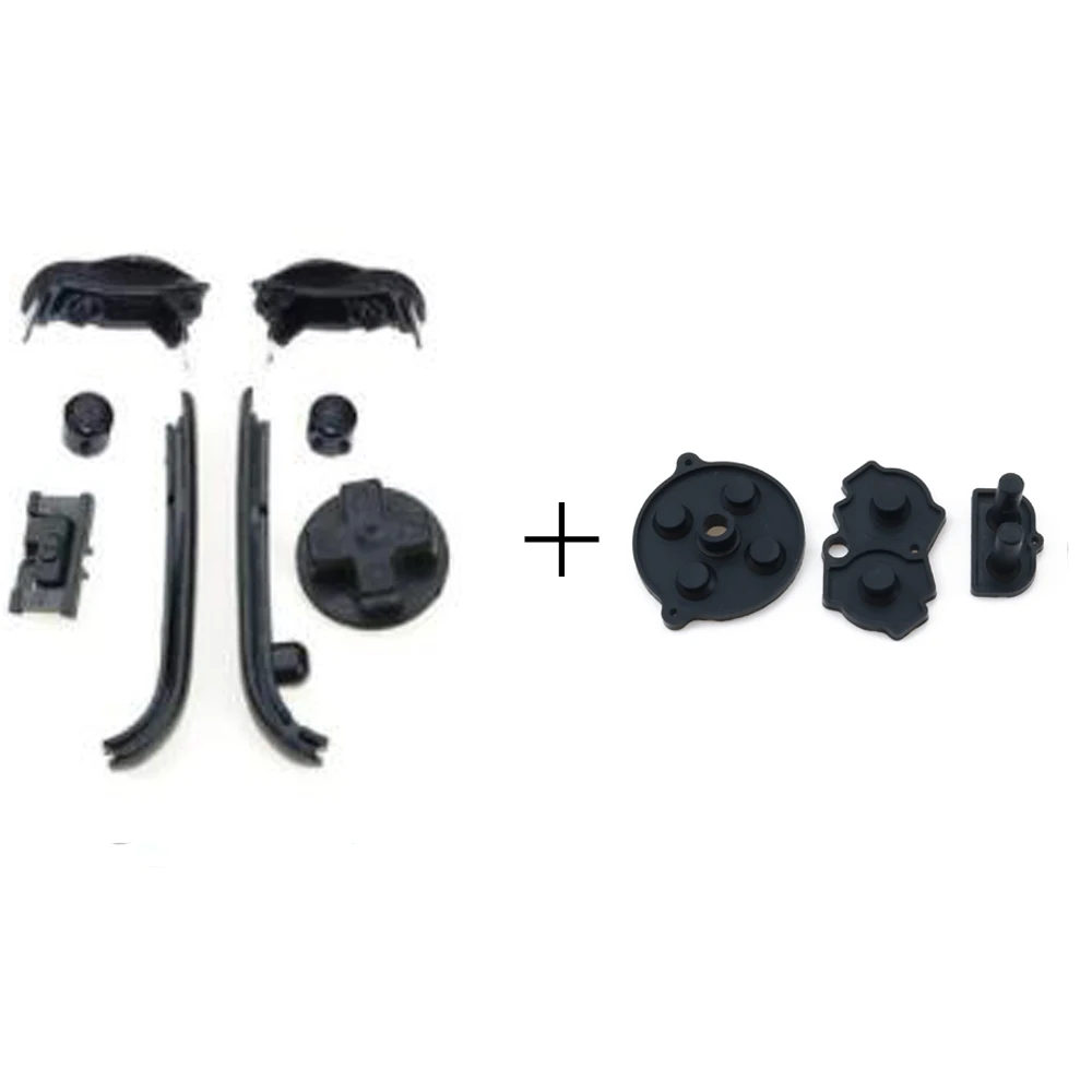 YuXi botones de plástico para GBA, botones A, B, L, R, d-pad para Nintendo Game boy Advance, almohadilla de goma de silicona colorida - imagen 5