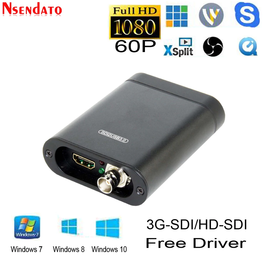Tarjeta de captura de vídeo USB3.0 SDI 60FPS HDMI a USB 3,0 2,0, adaptador de caja de grabación de vídeo Dongle juego transmisión en vivo - imagen 2