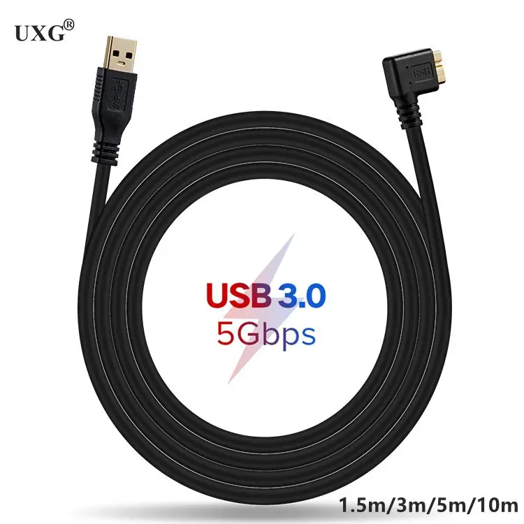 Cable USB 3,1 tipo C a USB 3,0 Micro B, conector macho, Cable de sincronización de datos rápida para cámara de disco duro externo Mac, 3M, 5M, 10M - imagen 3
