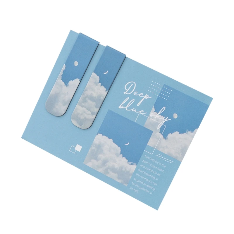 G5AA-Juego de 2 piezas, marcador de página magnético, regalo Ideal para estudiantes, mujeres, amantes de los libros, profesores - imagen 3