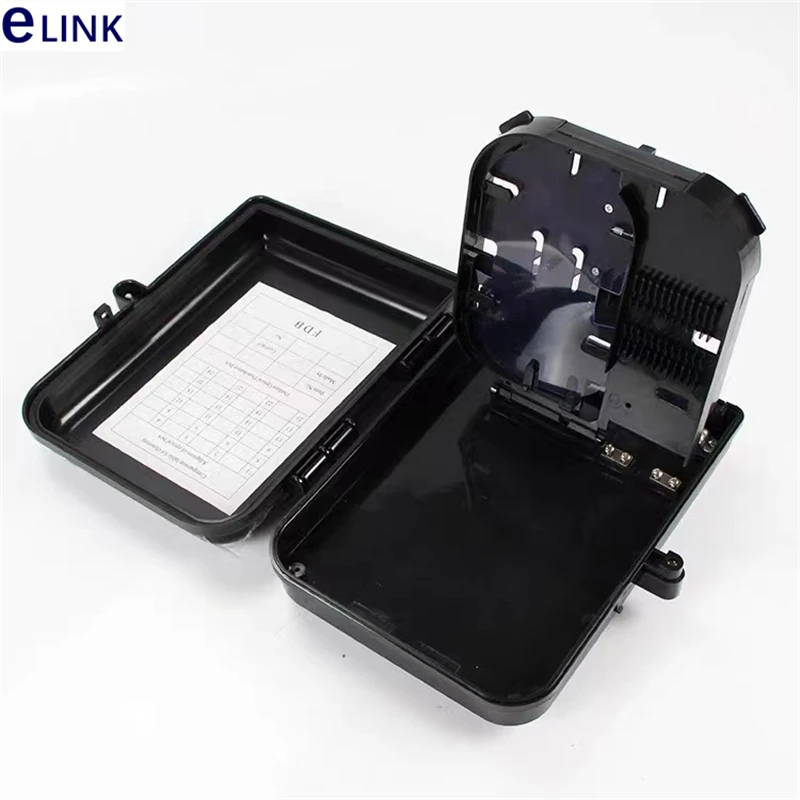 Caja de distribución FTTH de 16 núcleos 310*260*95mm caja de conexiones montada en la pared de aleación de PC impermeable 1x16 cierre ELINK - imagen 3