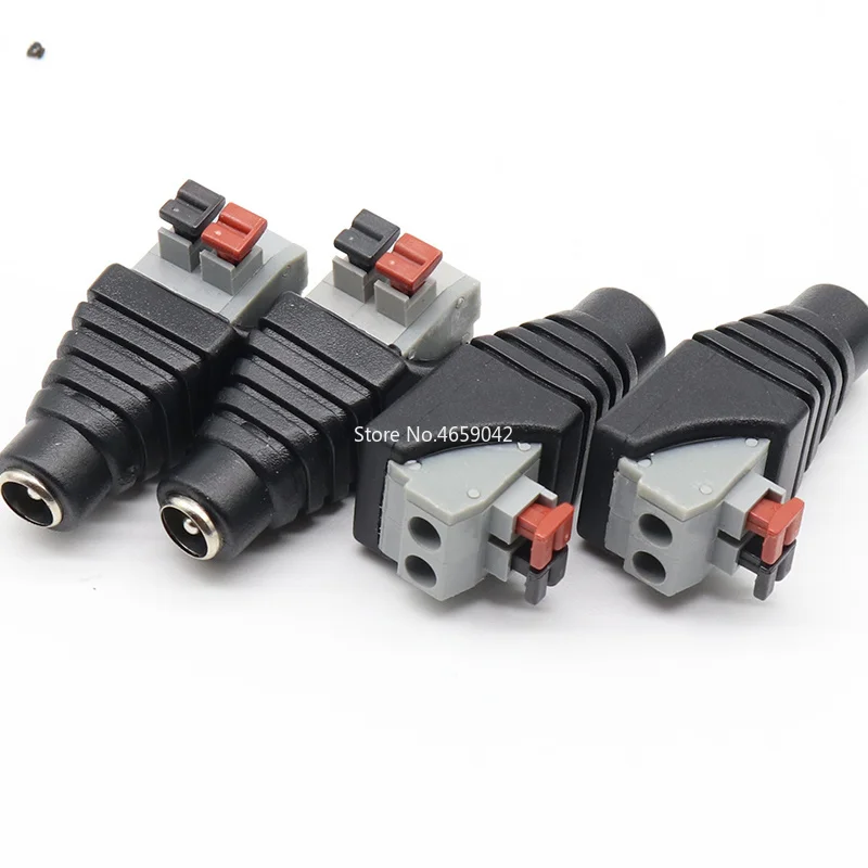 Conector DC Macho Hembra 5,5x2,1mm para Cámaras CCTV - imagen 3