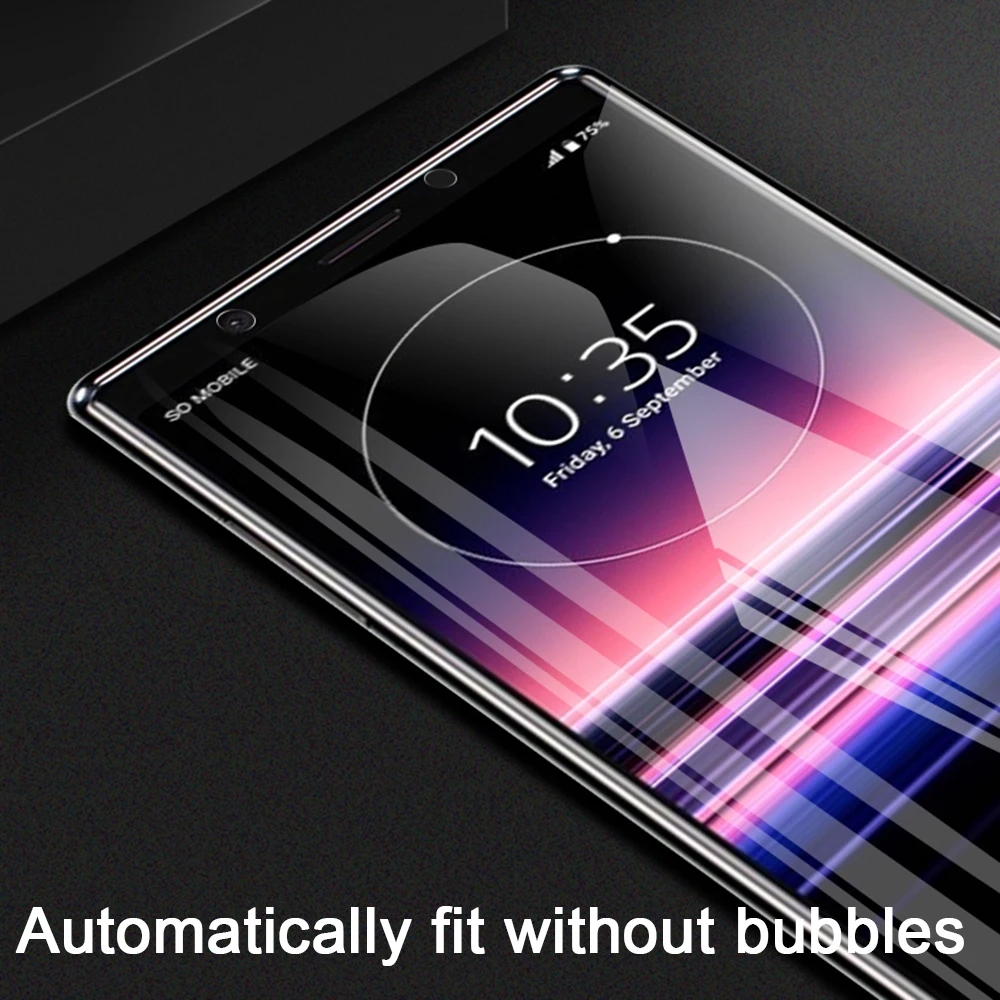 Vidrio Protector completo para Sony Xperia 10 III, Protector de pantalla en Xperia10 Xperia 1 V 5 II 10 IV Xperia1 Xperia5 9H, película templada - imagen 5