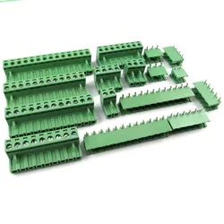 Bloque Terminal Enchufable KF2EDGK PCB 5.08mm Agujas Curvas 2-8P
